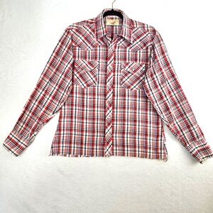 Vintage Authentic Western Youngbloods Mens Button-down Collared Shirt Sz Med